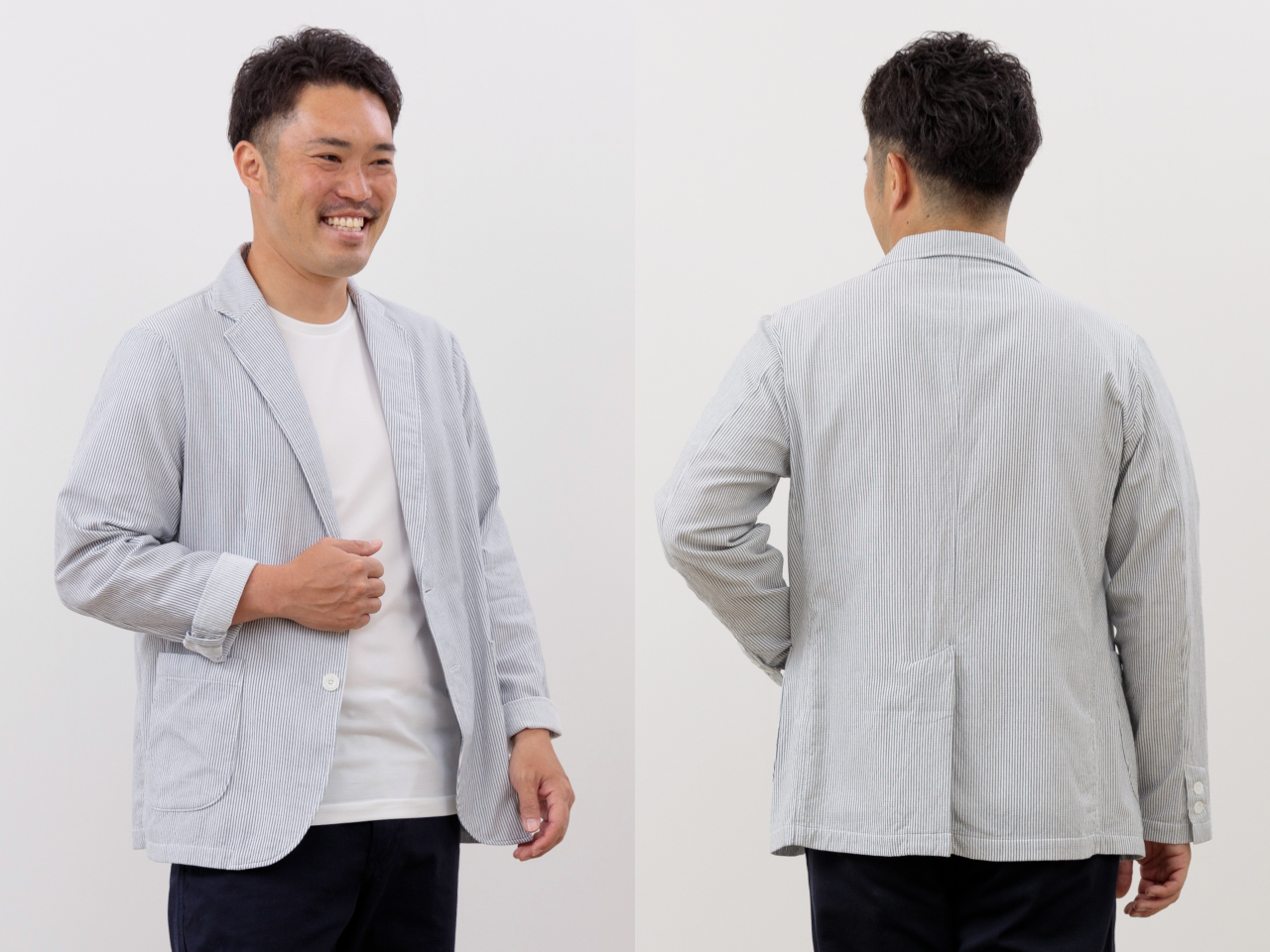 スッキリと品良く仕上がるシルエット