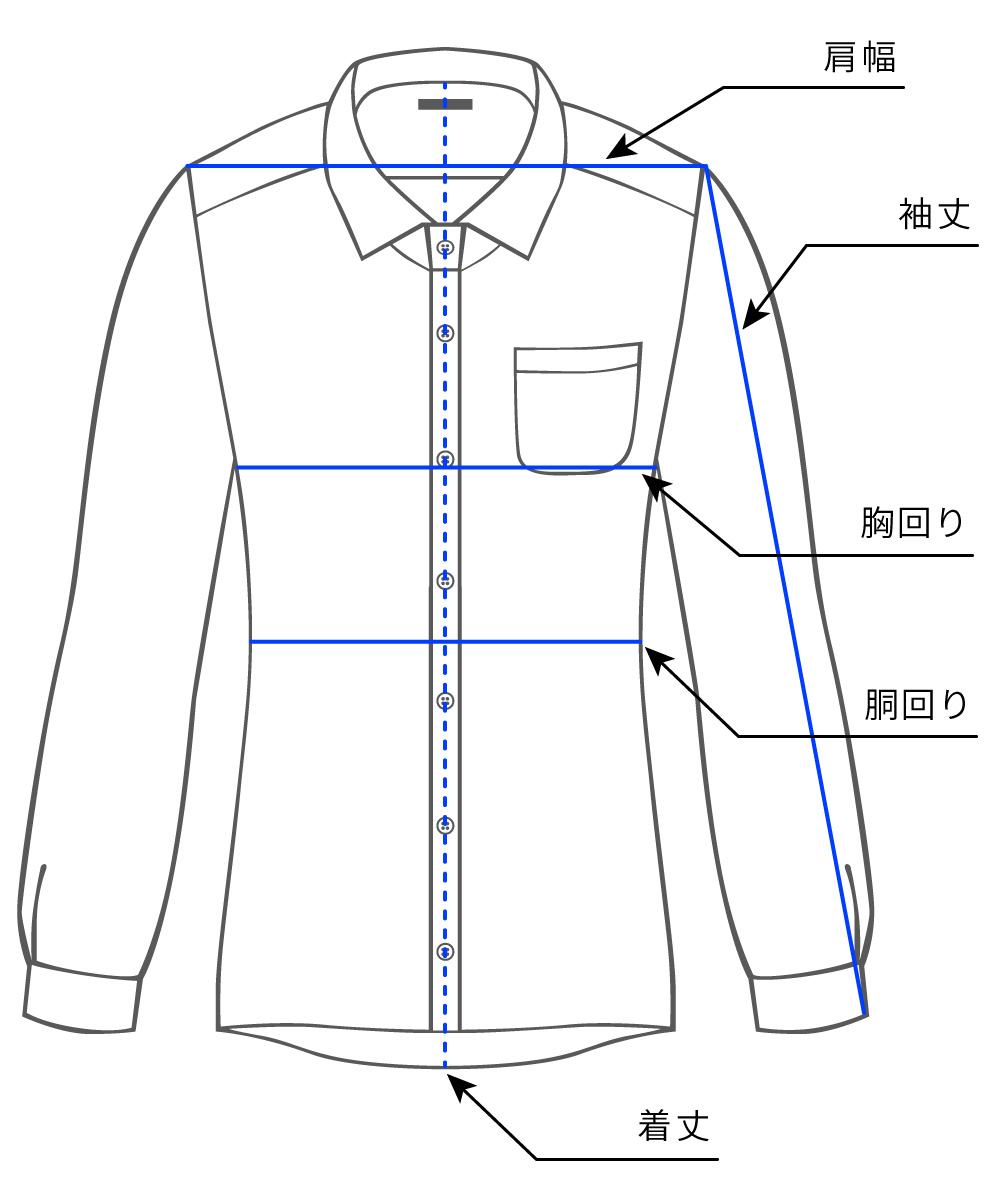 サイズ計測　トップス