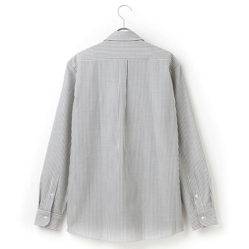 セット　ネイビー　ロゴ　チェック　ストライプ　シャツ Nº21 ロゴ ストライプ シャツ | ブルー | FARFETCH JP