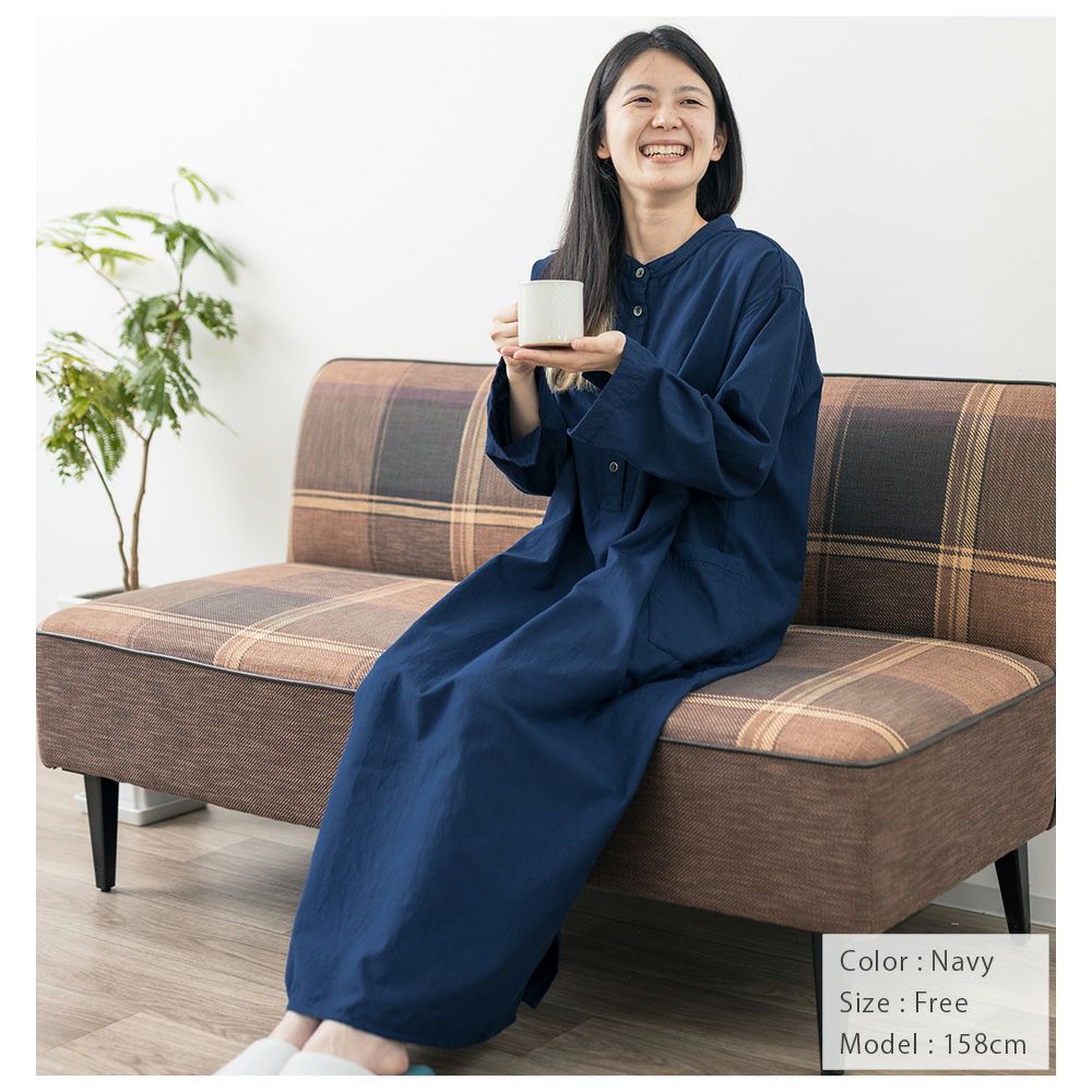 今治タオル プレミアムパイル レディース 部屋着シャツワンピース