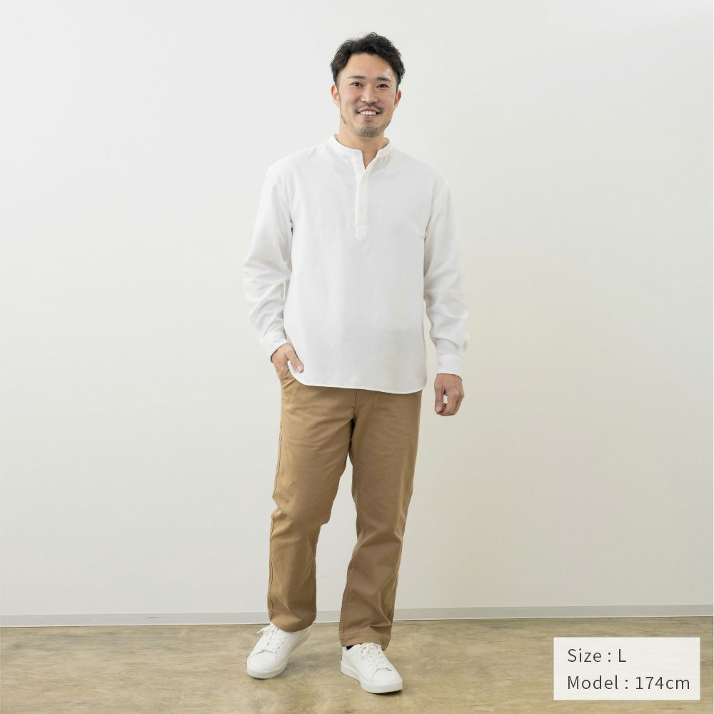 今治タオル・プレミアムパイル】 メンズ プルオーバーシャツ 長袖