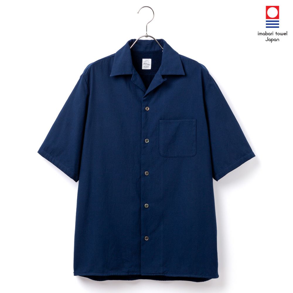 今治タオル プレミアムパイル メンズ プルオーバーシャツ 半袖 バンド  