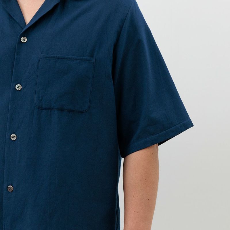 今治タオル プレミアムパイル メンズ カジュアルシャツ 半袖 オープン